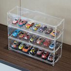 多美卡透明展示架合金小汽車模型兒童玩具TOMICA1:64風火輪收納盒