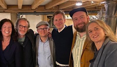 Endeavour cast has emotional reunion with Shaun Evans