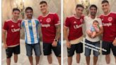 El campeón con River que fue a visitar a dos ex compañeros a la concentración de Argentina