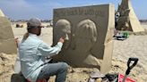 Hampton Beach tribute: Sand sculpture celebrates lives of Maura and Jake Fleming