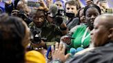 South Africa's president urges unity as ANC support plunges