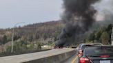 Update: Southbound lanes of Coquihalla reopened near Merritt after fiery crash