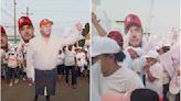 Candidato en Chiapas hace campaña solo con fotos gigantes