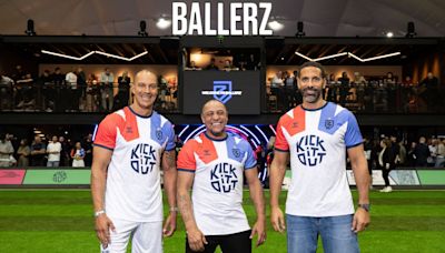 Rio Ferdinand & Roberto Carlos launch Ballerz football dome | Goal.com United Arab Emirates