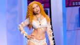 Ice Spice looks thinner than ever in white bikini at BET