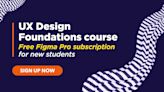 Last chance to claim a free Figma Pro subscription with our UX design course