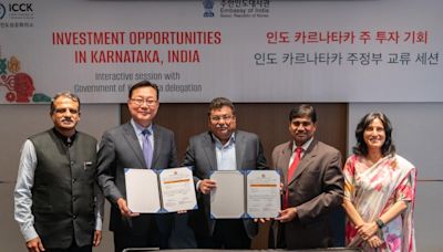 Karnataka govt inks Rs 1,040 cr MoUs with DN Solutions and EMNI in South Korea