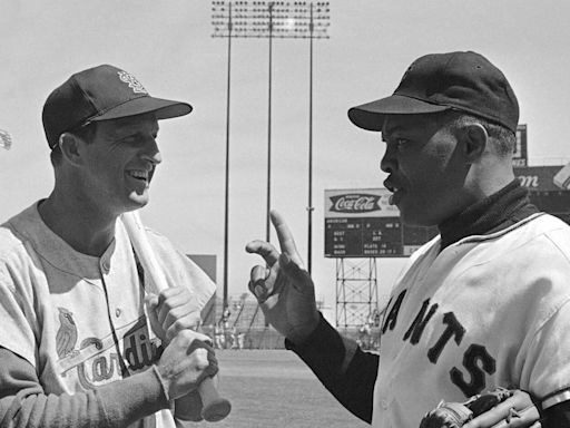 Stan Musial and Willie Mays