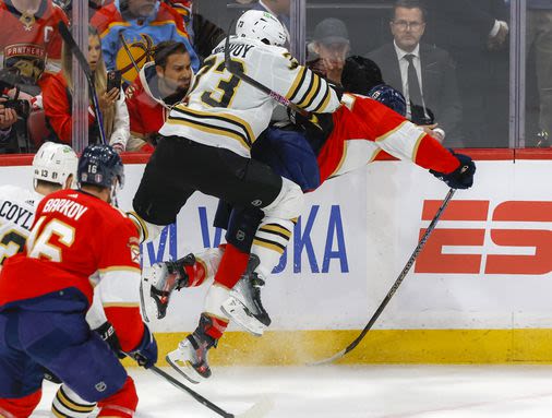 Restless Bruins get the better of rested but rusty Panthers, and other Game 1 observations - The Boston Globe