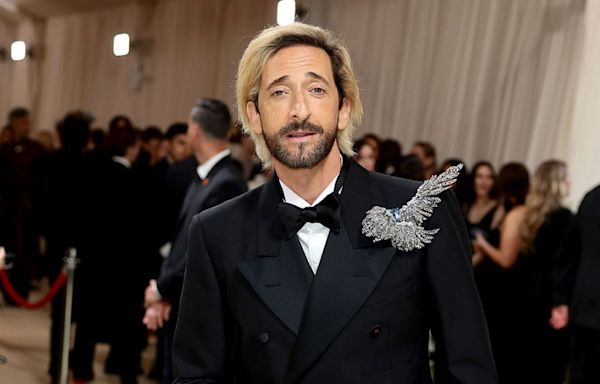 Adrien Brody Debuts Platinum Blonde Hair at 2024 Met Gala