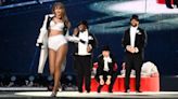 Taylor Swift joined on stage by Travis Kelce in surprise appearance at London Eras Tour stop