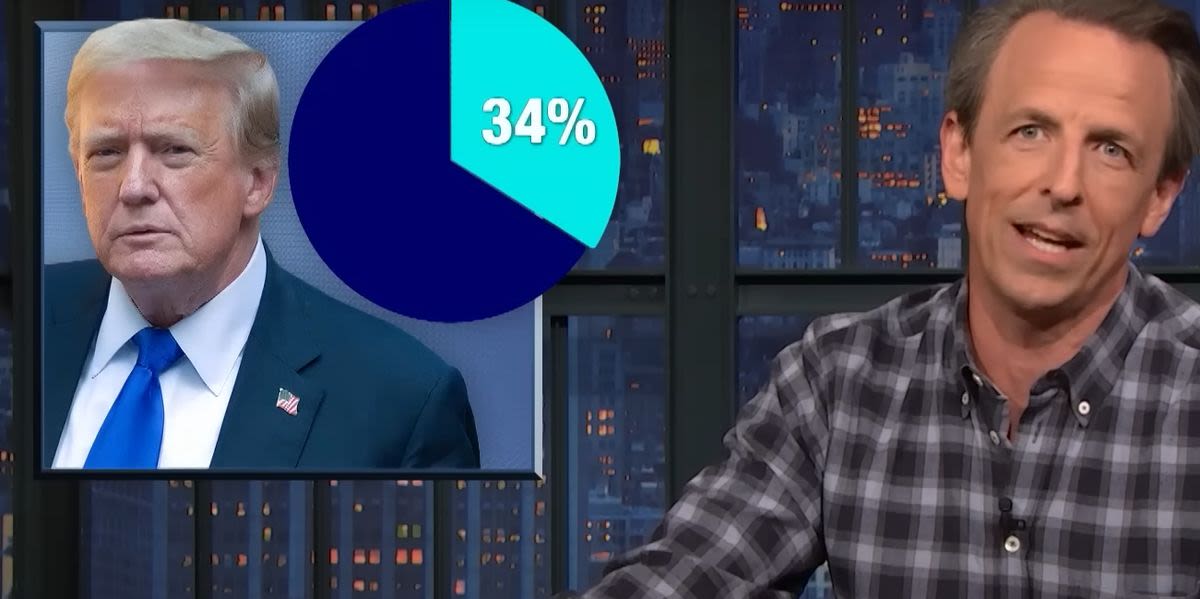 Seth Meyers Smokes Donald Trump Over New Poll