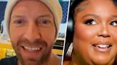 See Chris Martin surprise Lizzo, who just wrote a Coldplay-inspired song!