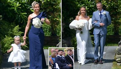 Bridesmaid Molly Mae looks emotional at sister Zoe's wedding