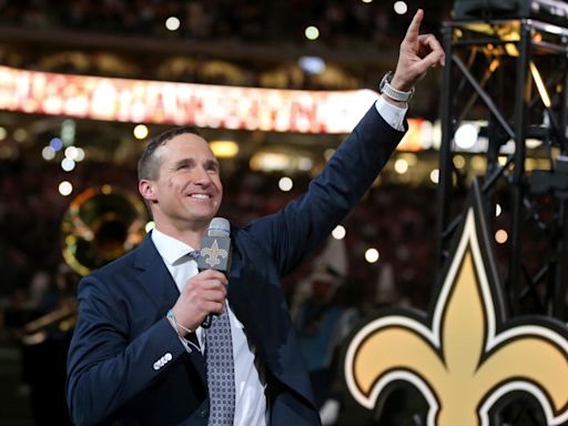 Purdue Great Drew Brees Inducted into New Orleans Saints Hall of Fame