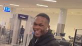 UFC rivals Israel Adesanya and Alex Pereira in humorous airport run-in