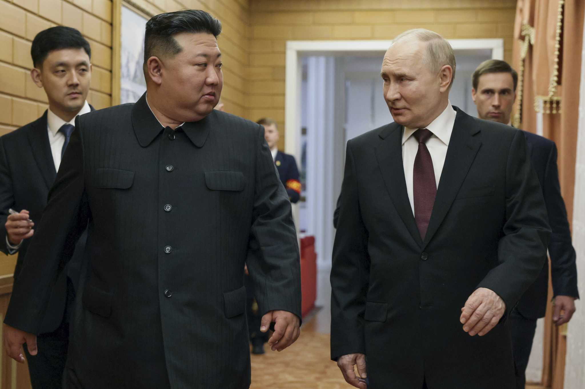 North Korea's Kim vows 'full support' for Russia in Ukraine during Putin visit