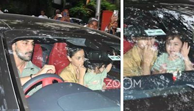 Ranbir Kapoor, Alia Bhatt's Baby Girl Raha Adorably Waves At Paps As She Steps Out To Celebrate Dad's Birthday