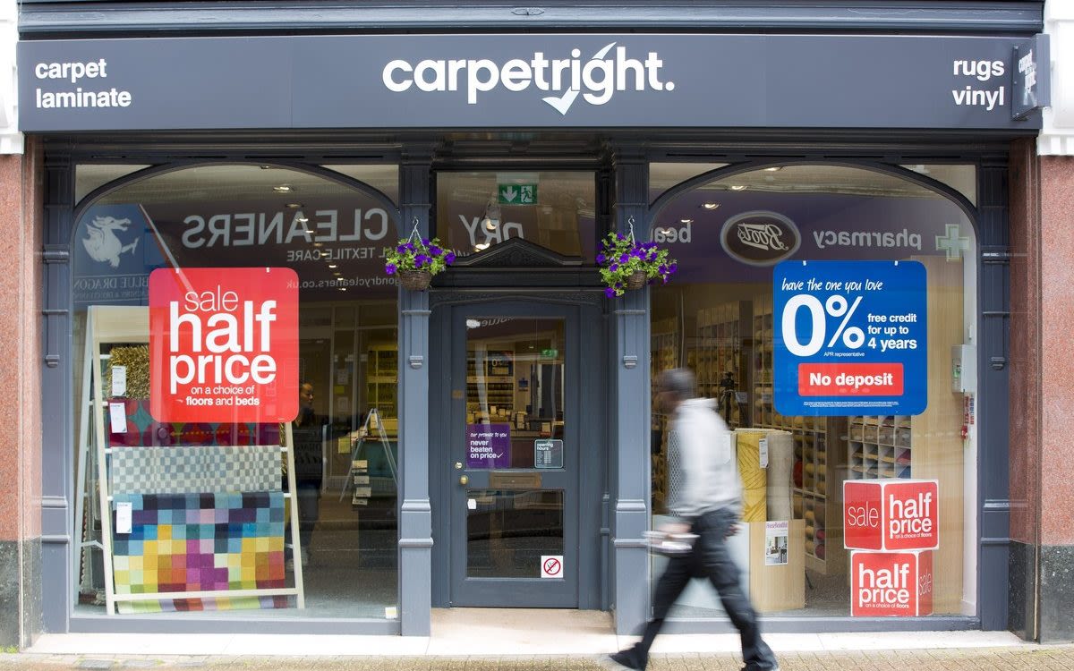 Hundreds of Carpetright stores to shut under founding family’s rescue plan
