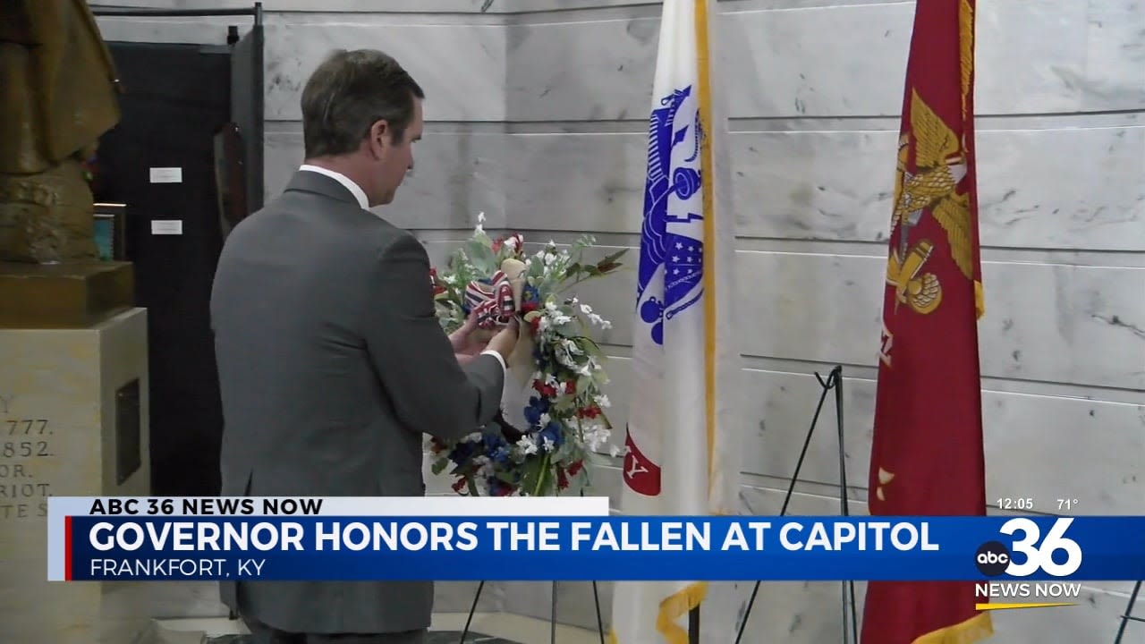 Governor Beshear honors fallen service members at capitol - ABC 36 News