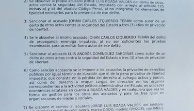 Régimen condena a tres años de cárcel al opositor Luis Andrés Domínguez