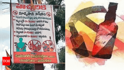 This Telangana village bans liquor; Rs 50K fine, chappal garland for violators | Hyderabad News - Times of India