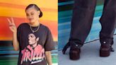 Andra Day Reaches New Heights in Brown Platform Boots at BET Awards Media House in Los Angeles