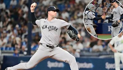 Yankees’ Clay Holmes hangs on for save despite lack of control