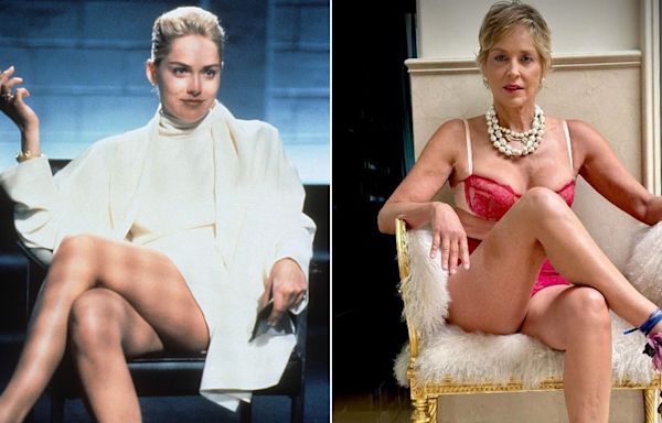 Sharon Stone, 66, recreates ‘Basic Instinct’ scene in racy lingerie and heels