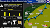 Storms may hit Dallas-Fort Worth Thursday afternoon, Friday morning followed by cold front