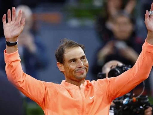 Rafael Nadal se despide "emotivo" del Abierto de Madrid, probablemente su último partido en la capital española