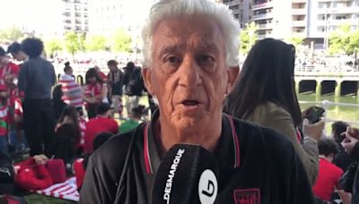 La emoción de Rubén por ver la Gabarra de Javier Clemente: "Una ilusión grandísima para la gente de mi edad"