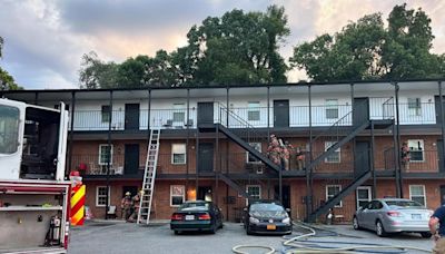 Roanoke firefighter treated for heat exhaustion after evening fire