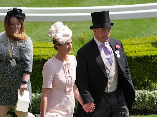 Peter Phillips and His New Girlfriend Harriet Sperling Arrive at Ascot