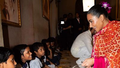 Kim and Khloe Kardashian Serve Food at Temple in India with Jay Shetty: ‘Forever Grateful’