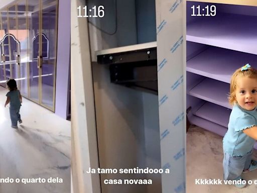 Grávida, Virginia Fonseca mostra garagem com elevador, closet da caçula e mais em obra de nova mansão