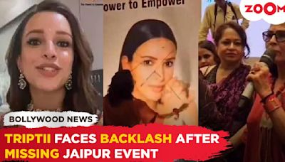 Triptii Dimri faces heavy BACKLASH over missing an event in Jaipur; organizers threaten legal action