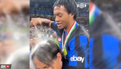 Inzaghi no se salva de la celebración de Cuadrado