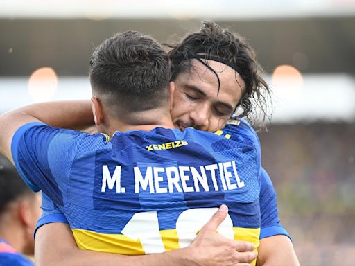 River - Boca: los dos goles de Miguel Merentiel y el cabezazo de Edinson Cavani, para la alegría xeneize en Córdoba