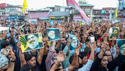 Jammu and Kashmir: Fresh Protests In Budgam Over Hezbollah Chief Hassan Nasrallah's Killing