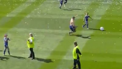 'Never change' - Footage emerges of Vardy slide tackling kid during celebrations