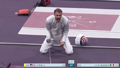 American Fencer Nick Itkin Gets Two Intense Celebrations Thanks to Judge’s Review