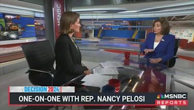 Nancy Pelosi accuses MSNBC host Katy Tur of being "apologist for Donald Trump": "May be your role, but it ain't mine."