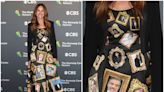 Julia Roberts showed up to an event honoring George Clooney in a dress that had the actor's face all over it