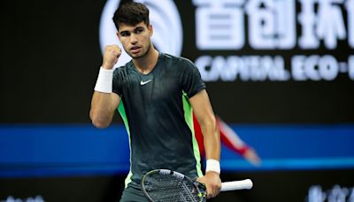 Carlos Alcaraz Overpowers Giovanni Mpetshi Perricard In Straight Sets To Advance At China Open