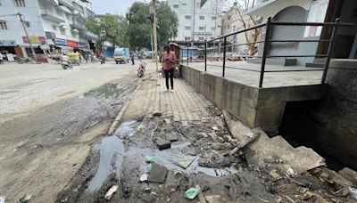 Broken footpaths pose serious danger to pedestrians in Bengaluru