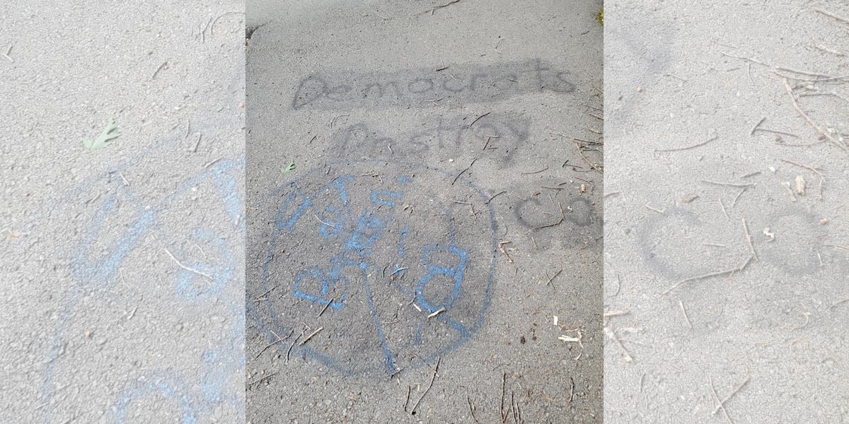 Crews cover hateful message in Shawnee Mission Park revealed by heavy rain