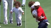 Harold Varner III's Toddler Runs onto Green During Masters Par 3 Contest, Dad Scoops Him Just in Time