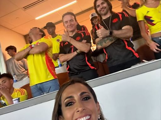 Periodista María José Flores disfrutó de la final de la Copa América con Juanes, Fonseca y Silvestre Dangond