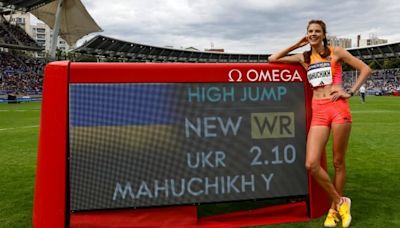 Ukraine's Mahuchikh breaks women's high jump world record | CBC Sports